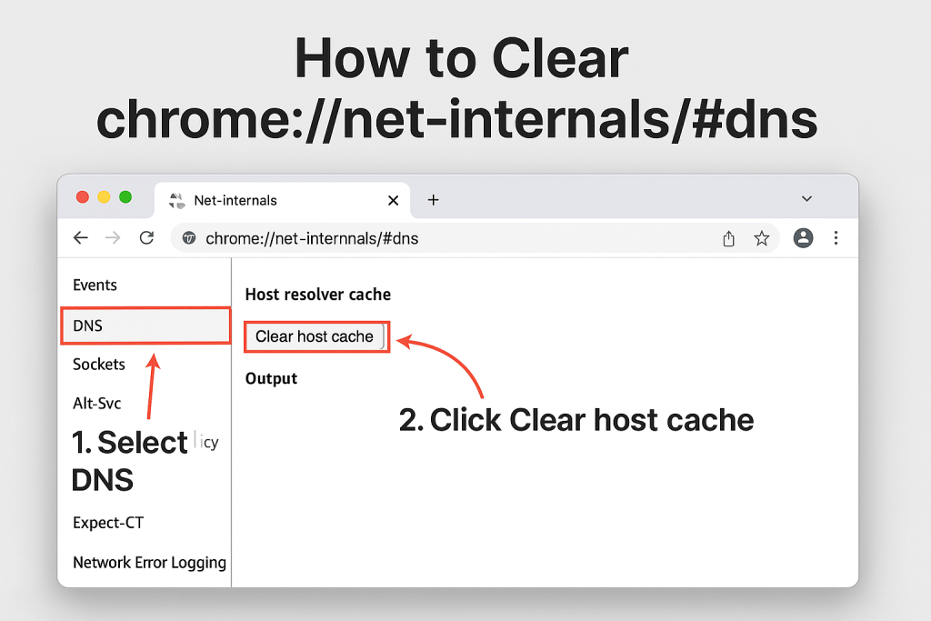 How to Clear – chrome://net-internals/#dns
